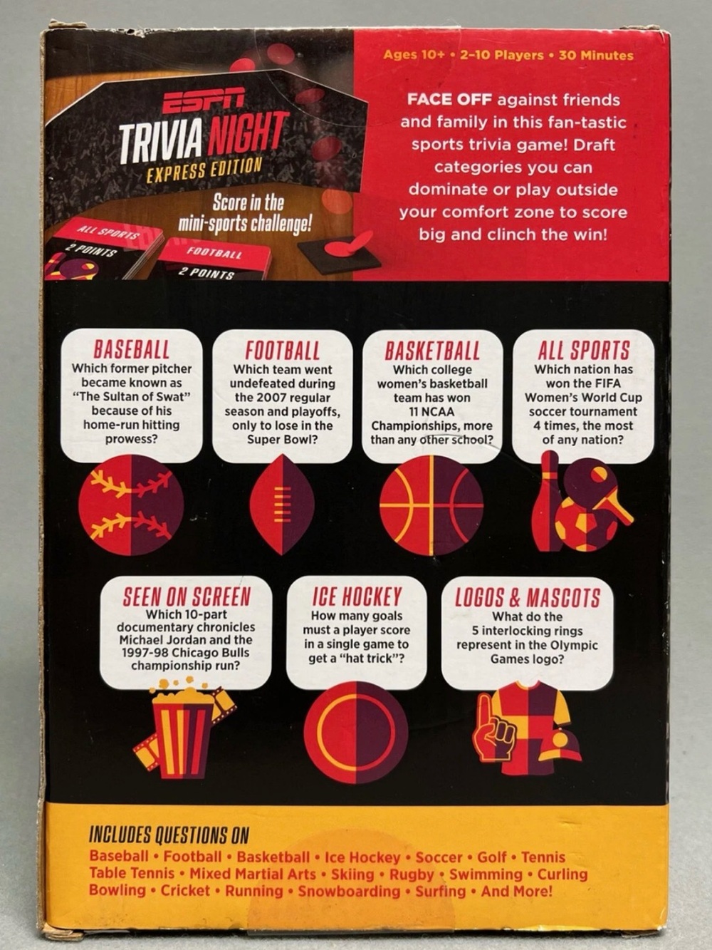 Funko ESPN Trivia Night Express Edition - Black, Red, Yellow - Picture 2 of 4